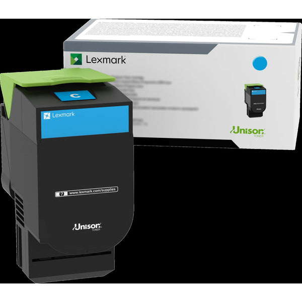 Lexmark 70C0HCG High-Yield Toner, 3,000 Page-Yield, Cyan (LEX70C0HCG) Each