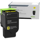 Lexmark 78C00YG Return Program Toner, 1,400 Page-Yield, Yellow (LEX78C00YG) Each