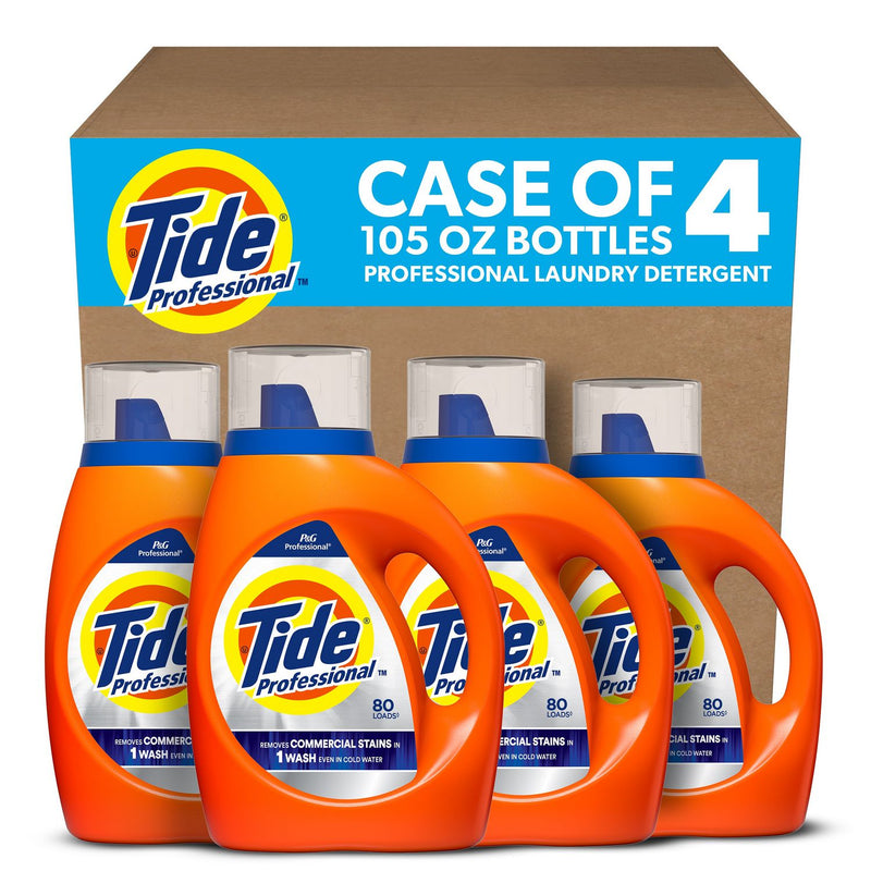 Tide Commercial Liquid Laundry Detergent, 105 oz Pour Bottle, 4/Carton (PGC14116) Case of 4