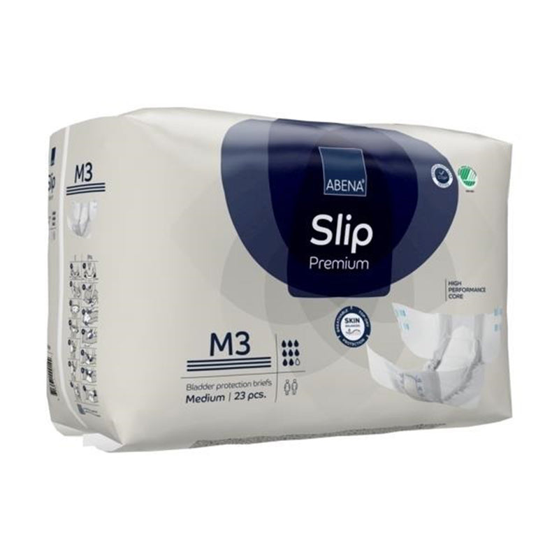 Abena® Slip Premium M3 Unisex Adult Incontinence Brief Medium Disposable Heavy Absorbency (1218202_CS) 92/CS