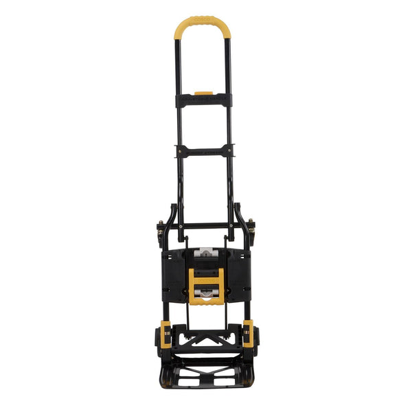 Cosco® 2-in-1 Folding Hand Truck, 300 lb Capacity, 17" x 30.5" x 33.5", Black/Yellow (CSC12225YGB1E) Each