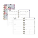 Blue Sky® Tula Weekly/Monthly Planner, Floral Artwork, 8" x 5", Purple/Pink/White Cover, 12-Month (Jan to Dec): 2026 (BLS143974) Each