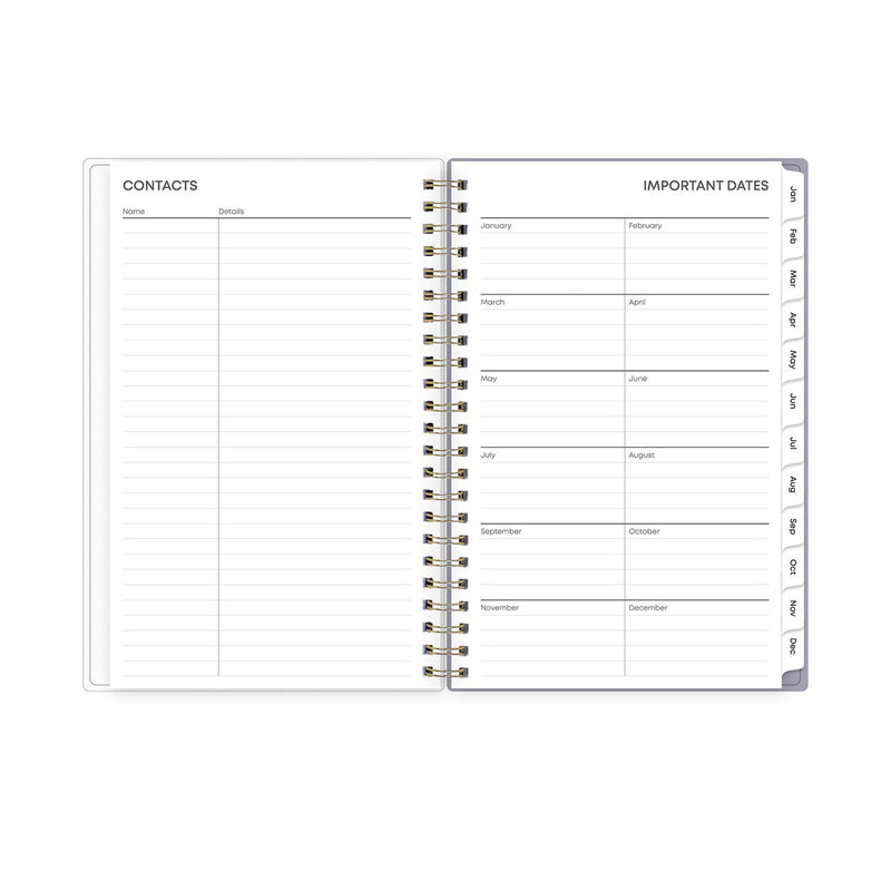 Blue Sky® Tula Weekly/Monthly Planner, Floral Artwork, 8" x 5", Purple/Pink/White Cover, 12-Month (Jan to Dec): 2026 (BLS143974) Each