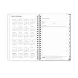 Blue Sky® Tula Weekly/Monthly Planner, Floral Artwork, 8" x 5", Purple/Pink/White Cover, 12-Month (Jan to Dec): 2026 (BLS143974) Each