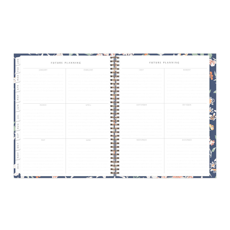 Blue Sky® One Tree Planted Effie Weekly/Monthly Planner, Floral Artwork, 11" x 8.5", Blue/Peach/Green Cover, 12-Month (Jan-Dec): 2026 (BLS138325) Each
