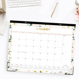 Blue Sky® Day Designer Coming Up Roses Monthly Desk Pad Calendar, Floral Artwork, 22 x 17, Cream/Blush Sheets, 12-Month (Jan-Dec): 2026 (BLS138198) Each