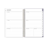 Blue Sky® Tula Weekly/Monthly Planner, Floral Artwork, 8" x 5", Purple/Pink/White Cover, 12-Month (Jan to Dec): 2026 (BLS143974) Each