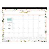 Blue Sky® Day Designer Coming Up Roses Monthly Desk Pad Calendar, Floral Artwork, 22 x 17, Cream/Blush Sheets, 12-Month (Jan-Dec): 2026 (BLS138198) Each