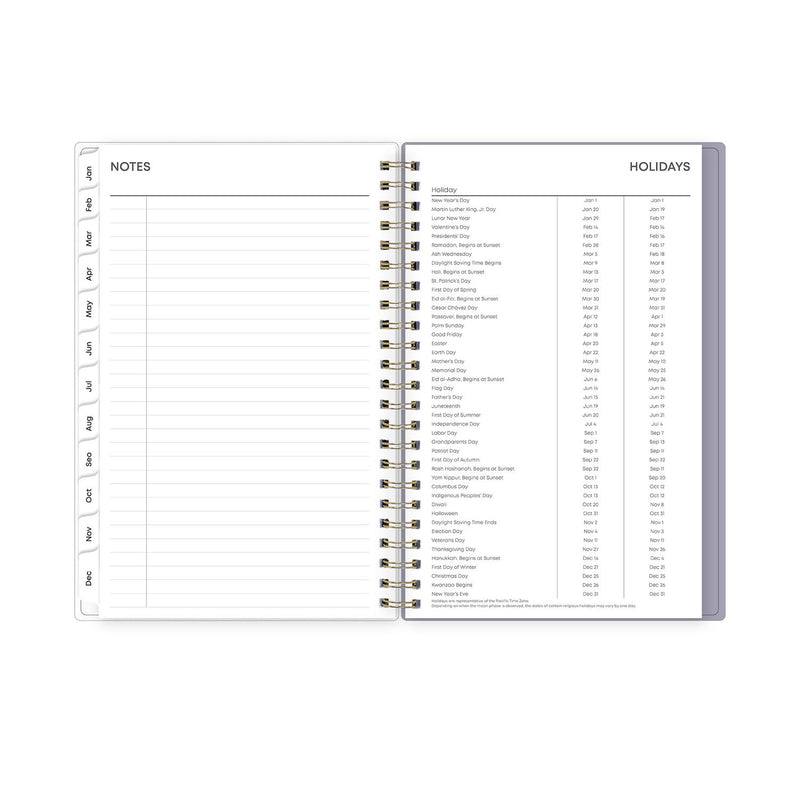 Blue Sky® Tula Weekly/Monthly Planner, Floral Artwork, 8" x 5", Purple/Pink/White Cover, 12-Month (Jan to Dec): 2026 (BLS143974) Each