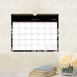 Blue Sky® Neveah Monthly Wall Calendar, Floral Artwork, 11" x 8.75", White/Black/Pink Sheets, 12-Month (Jan to Dec): 2026 (BLS139941) Each
