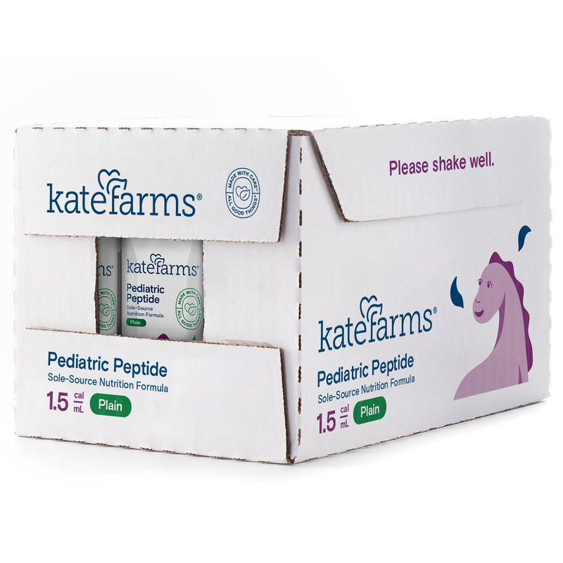 Kate Farms Pediatric Peptide 1.5 Pediatric Oral Supplement Plain Flavor 8.45 oz. Carton Liquid Organic Hydrolyzed Pea Protein (1184932_EA) 1/EA