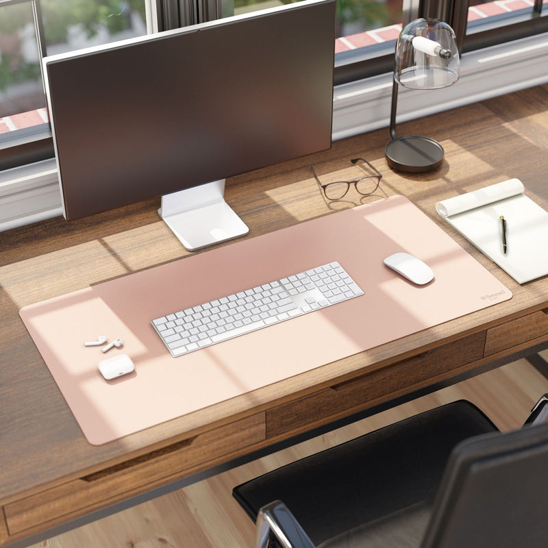 Smead™ Vegan Leather Desk Pads, 36 x 17, Light Pink (SMD64829) Each