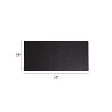 Smead™ Vegan Leather Desk Pads, 36 x 17, Charcoal (SMD64828) Each