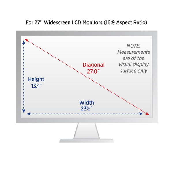 Kantek LCD Monitor Magnifier Filter for 27" Widescreen Flat Panel Monitor (KTKMAG27WL) Each