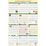 House of Doolittle™ Recycled Academic Seasonal Laminated Wall Calendar, Illustrated Seasons, 24 x 37, 12-Month (July to June), 2025 to 2026 (HOD39835) Each