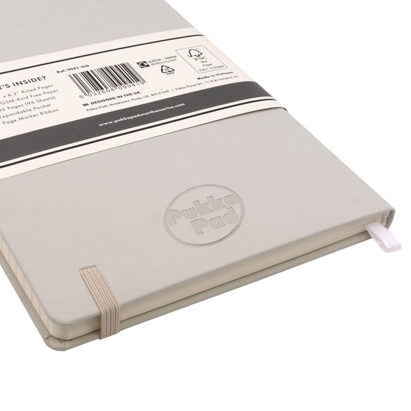 PUKKA PAD® Soft Cover Notebook, College Rule, Pebble Cover, (96) 8.2 x 5.11 Sheets (PUK9941SIG) Each