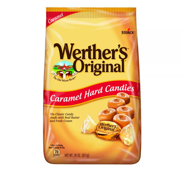 Werther's Original Hard Candies, Caramel, 30 oz Bag (GRR30201012) Each
