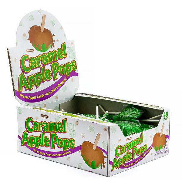 Tootsie Roll Caramel Apple Pops, 0.63 oz Individually Wrapped, 48/Box, 2 Boxes/Carton (GRR60004066) Case of 96