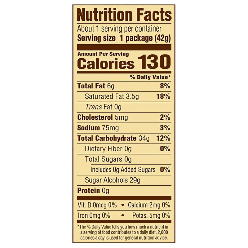 Werther's Chewy Caramels Sugar Free, 1.48 oz Bag, 24/Carton (GRR60004088) Case of 24