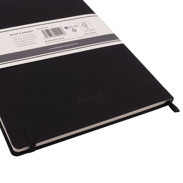 PUKKA PAD® Soft Cover Notebook, College Rule, Black Cover, (96) 11 x 8.5 Sheets (PUK9942SIG) Each