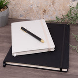 PUKKA PAD® Soft Cover Notebook, College Rule, Black Cover, (96) 11 x 8.5 Sheets (PUK9942SIG) Each