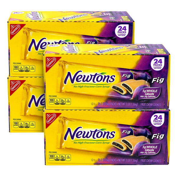 Nabisco Fig Newtons, 2 oz Pack, 2 Cookies/Pack, 24 Packs/Box, 4 Boxes/Carton (GRR60004081) Case of 96