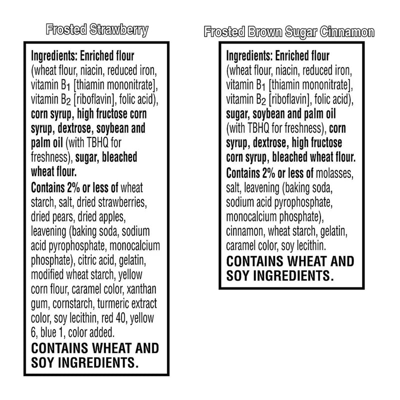 Kellogg's Pop Tarts, Brown Sugar Cinnamon/Strawberry, 2/Pouch, 24 Pouches Box, 2 Boxes/Carton (GRR60004083) Case of 96