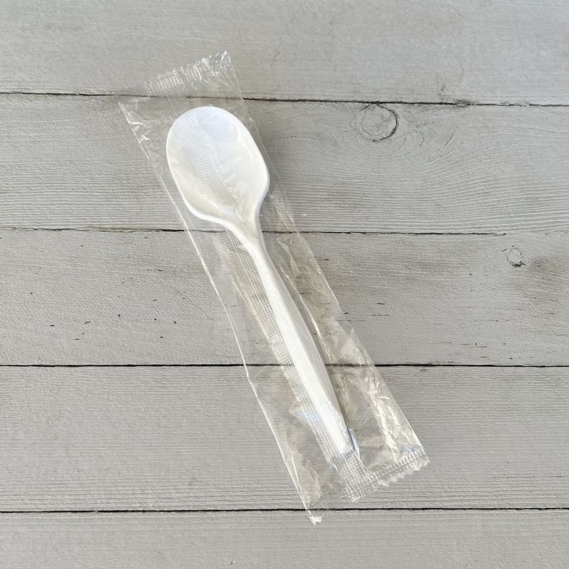 Boardwalk® Mediumweight Wrapped Polypropylene Cutlery, Soup Spoon, White, 1,000/Carton (BWKSOUPMWPPIW) Case of 1000