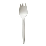 Boardwalk® Mediumweight Polypropylene Cutlery, Spork, Plastic, White, 1000/Carton (BWKSPORKWHPP) Case of 1000
