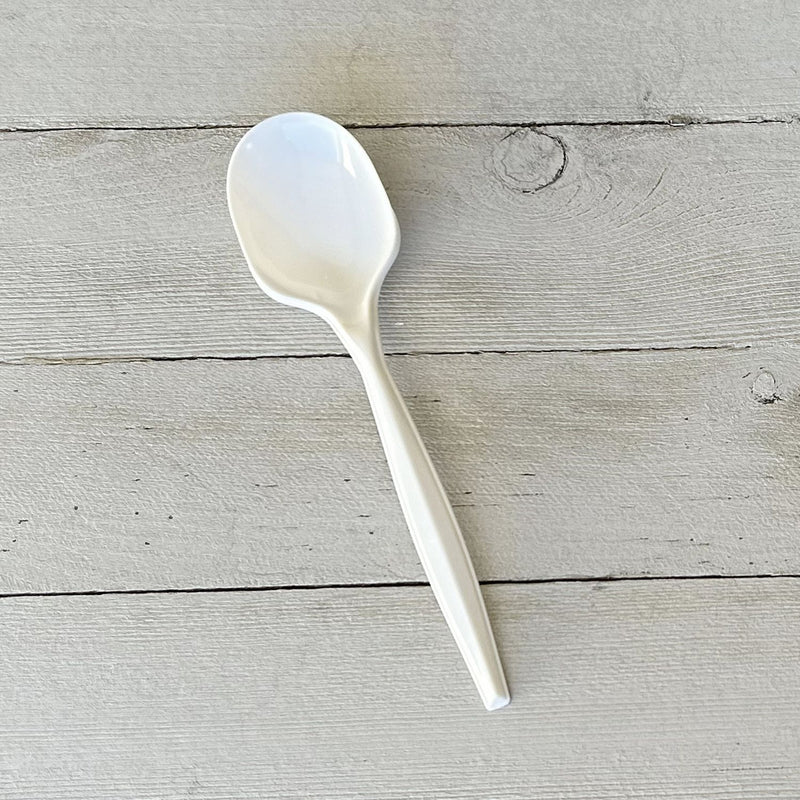 Boardwalk® Mediumweight Wrapped Polystyrene Cutlery, Teaspoon, White, 1,000/Carton (BWKSPOONMWPPIW) Case of 1000