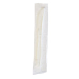 Boardwalk® Mediumweight Wrapped Polypropylene Cutlery, Knife, White, 1,000/Carton (BWKKNIFEMWPPIW) Case of 1000