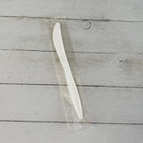 Boardwalk® Mediumweight Wrapped Polypropylene Cutlery, Knife, White, 1,000/Carton (BWKKNIFEMWPPIW) Case of 1000