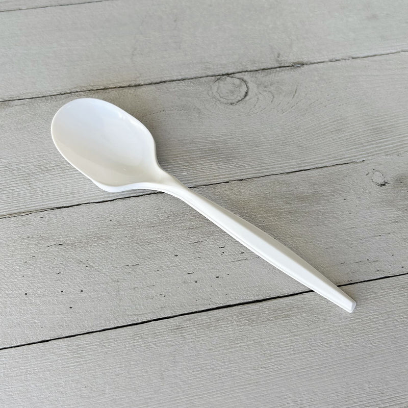 Boardwalk® Mediumweight Wrapped Polystyrene Cutlery, Teaspoon, White, 1,000/Carton (BWKSPOONMWPPIW) Case of 1000