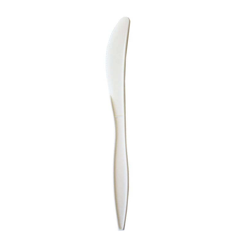Boardwalk® Mediumweight Polypropylene Cutlery, Knife, White, 1,000/Carton (BWKKNIFEPPMW) Case of 1000