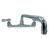 BK Resources WorkForce Standard Duty Faucet, 8" Height/10" Reach, Chrome-Plated Brass (BKEBKF8W10M) Each