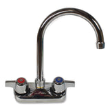 BK Resources WorkForce Standard Duty Faucet, 9.5" Height/5" Reach, Chrome-Plated Brass (BKEBKFW5GM) Each