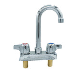 BK Resources WorkForce Standard Duty Faucet. 7.88" Height/3.5" Reach, Chrome-Plated Brass (BKEBKD3G) Each