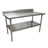 BK Resources Stainless Steel 5" Riser Top Tables, 60w x 30d x 39.75h, Silver, 2/Pallet (BKE2VTR56030) Each