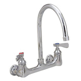 BK Resources WorkForce Standard Duty Faucet, 9.5" Height/5" Reach, Chrome-Plated Brass (BKEBKFW5GM) Each