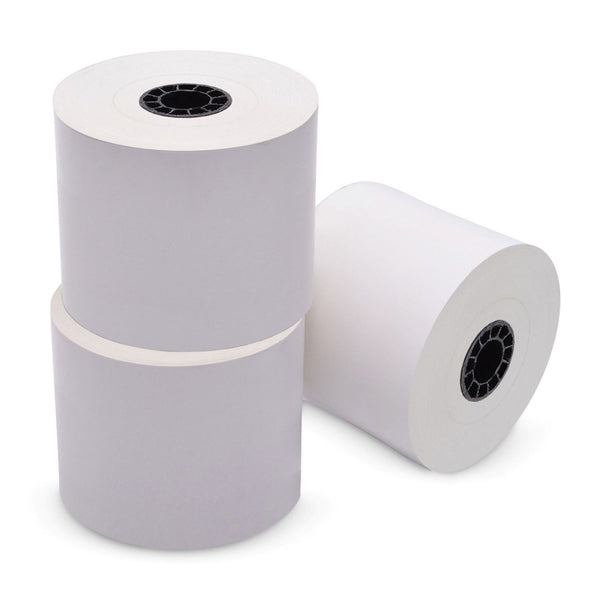 Iconex Sticky Media, 3.15" x 270 ft, White, 12 Rolls/Carton (ICX90230088) Case of 12