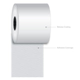 Iconex Sticky Media, 3.15" x 270 ft, White, 12 Rolls/Carton (ICX90230088) Case of 12