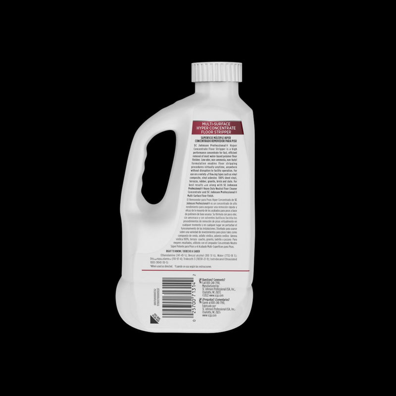 SC Johnson Professional® Hyper Concentrate Floor Stripper, Fresh Scent, 32 oz Bottle, 6/Carton (SJN680078) Case of 6