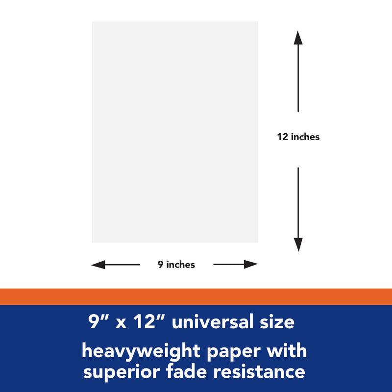 Tru-Ray Construction Paper, 76 lb Text Weight, 9 x 12, White, 50 Sheets/Pack, 50 Packs/Carton (PAC103026CT) Case of 50