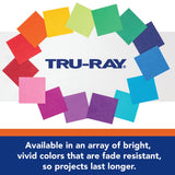 Tru-Ray Construction Paper, 76 lb Text Weight, 12 x 18, Black, 50/Pack, 25 Packs/Carton (PAC103061CT) Case of 25