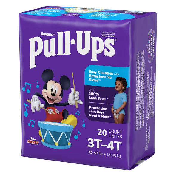 Pull-Ups® Male Toddler Training Pants Size 3T to 4T Disposable Moderate Absorbency (1160320_PK) 20/PK