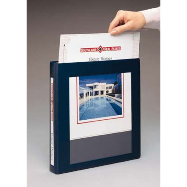 Avery® Framed View Heavy-Duty Binders, 3 Rings, 1" Capacity, 11 x 8.5, Black, 12/Carton (AVE68054CT)