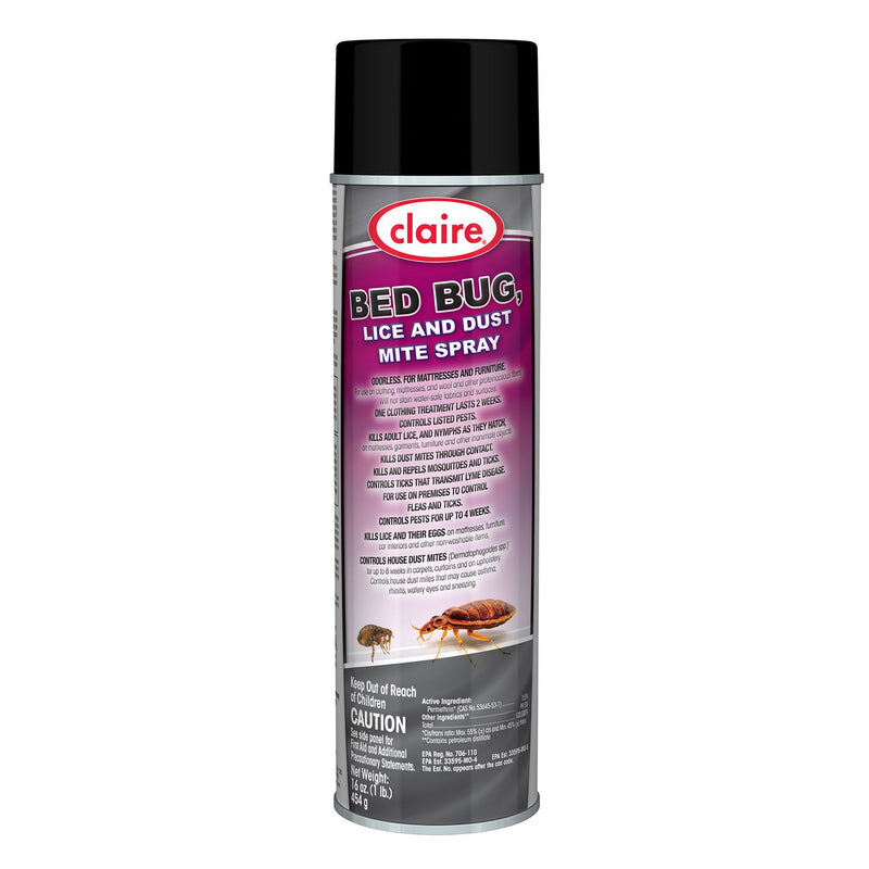 Claire Bed Bug Killer, 16 oz Aerosol Spray, 12/Carton (CGC006) Case of 12