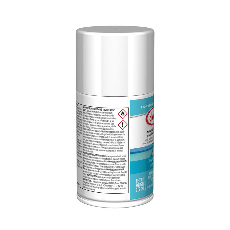 Claire Metered Air Freshener, 7 oz Aerosol Spray, Tropic Breeze, 12/Carton (CGC105) Case of 12
