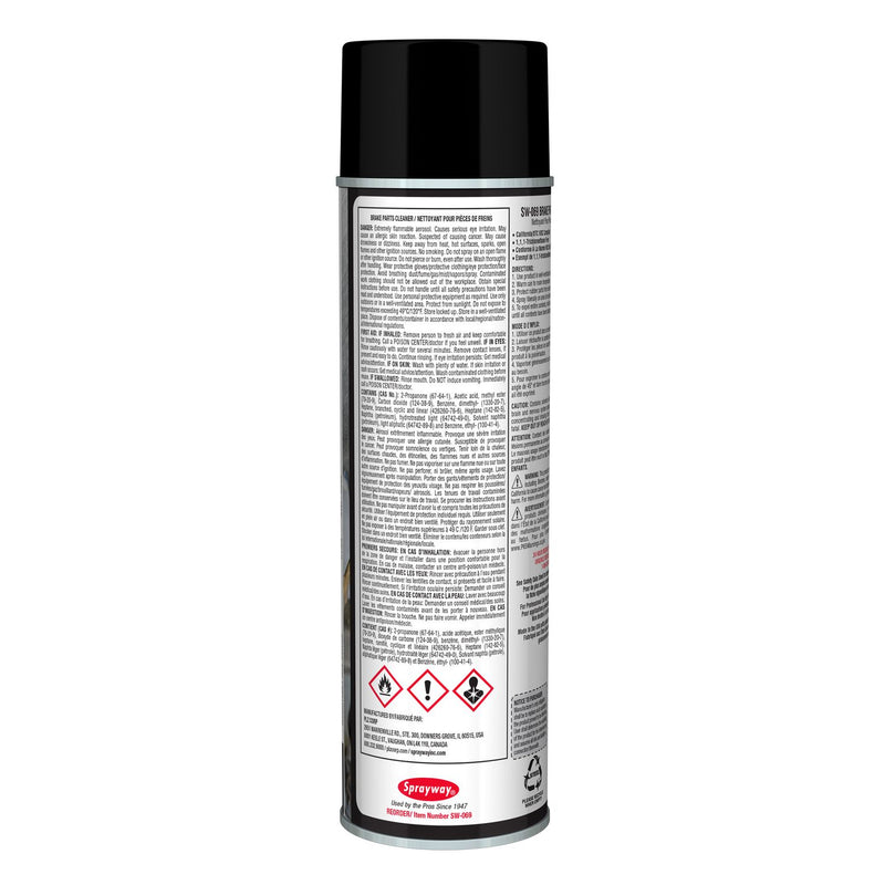 Sprayway Inc. Brake Parts Cleaner, 15 oz Aerosol Spray, 12/Carton (CGC069) Case of 12