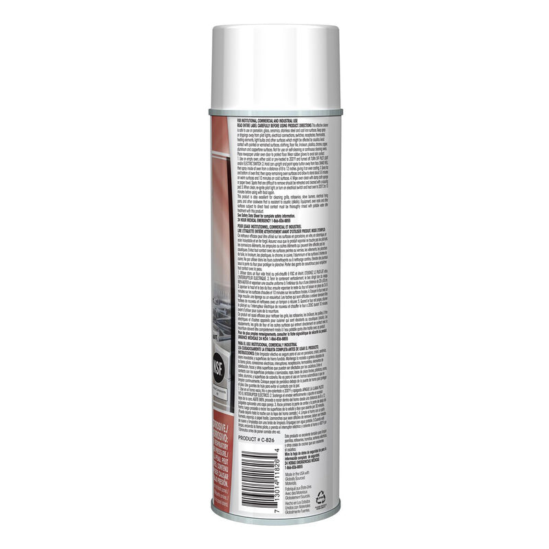 Claire Grill and Oven Cleaner, 18 oz Aerosol Spray, 12/Carton (CGC826) Case of 12